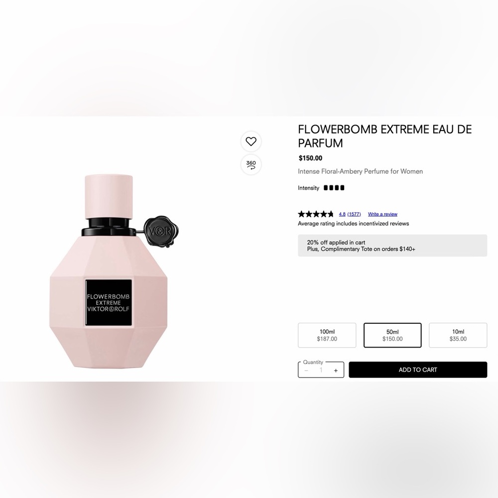 Viktor & Rolf Flowerbomb Parfum in Soft Pink
